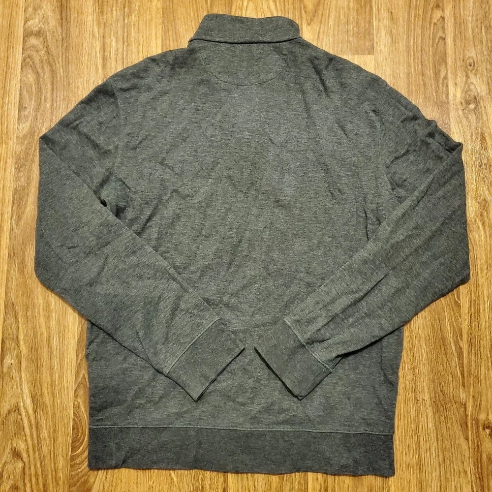 Polo Ralph Lauren Sweater Men Small Gray Half Zip Pullover Casual‎ Preppy